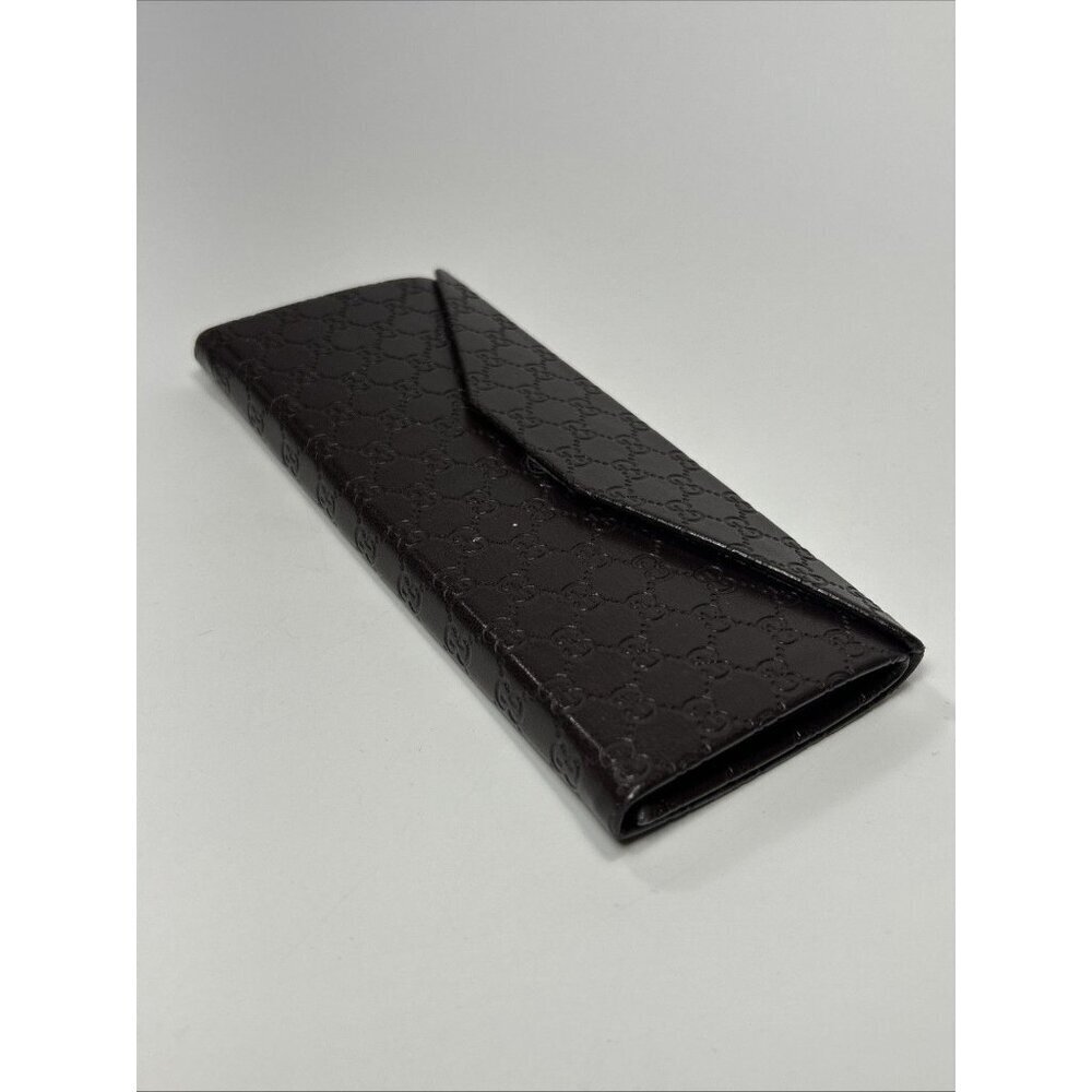 GUCCI Authentic Triangle Brown Sunglasses Case Collapsable - Picture 11 of 11